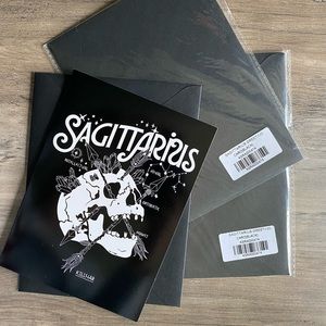 NIB Killstar Sagittarius greeting card